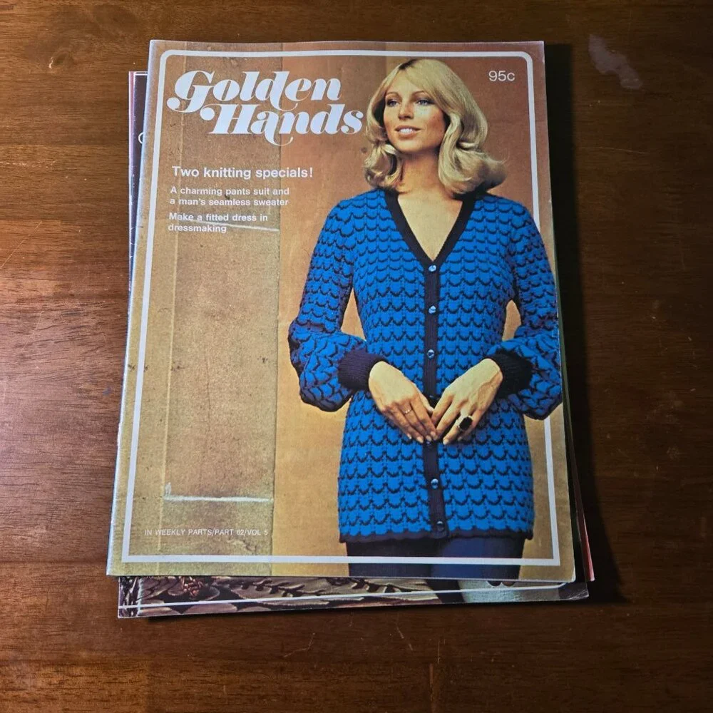 Golden Hands weekly magazine Part 61-65 Vol 5 Knitting Dressmaking Needlecraft